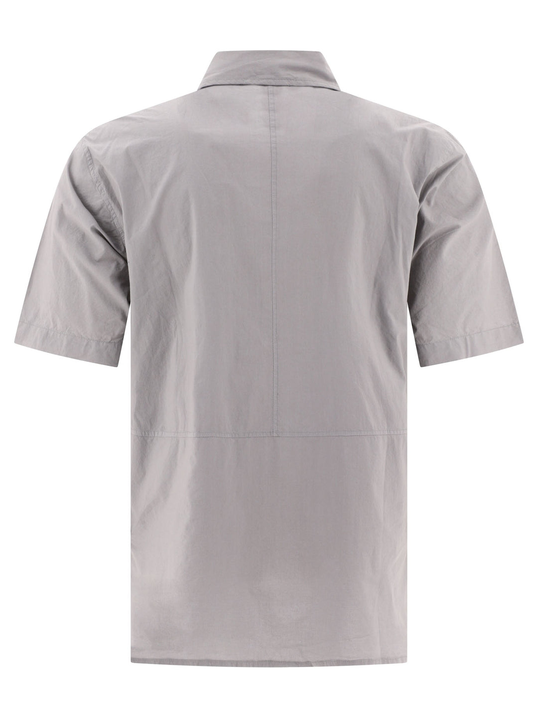 Poplin Shirt With Pockets Shirts Grey