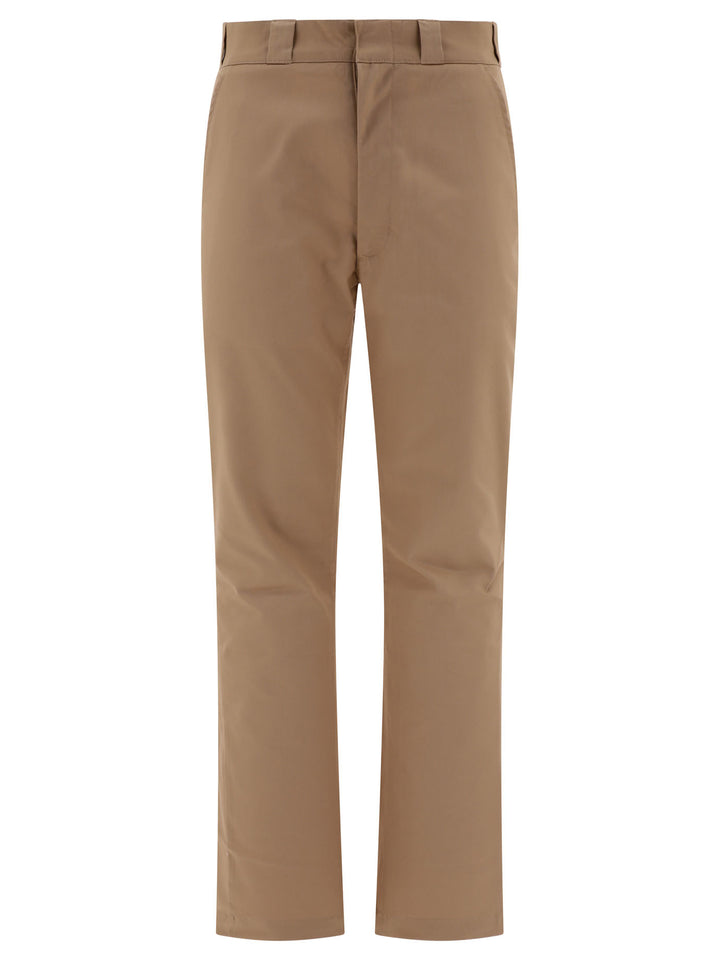 Flared Chino Trousers Beige