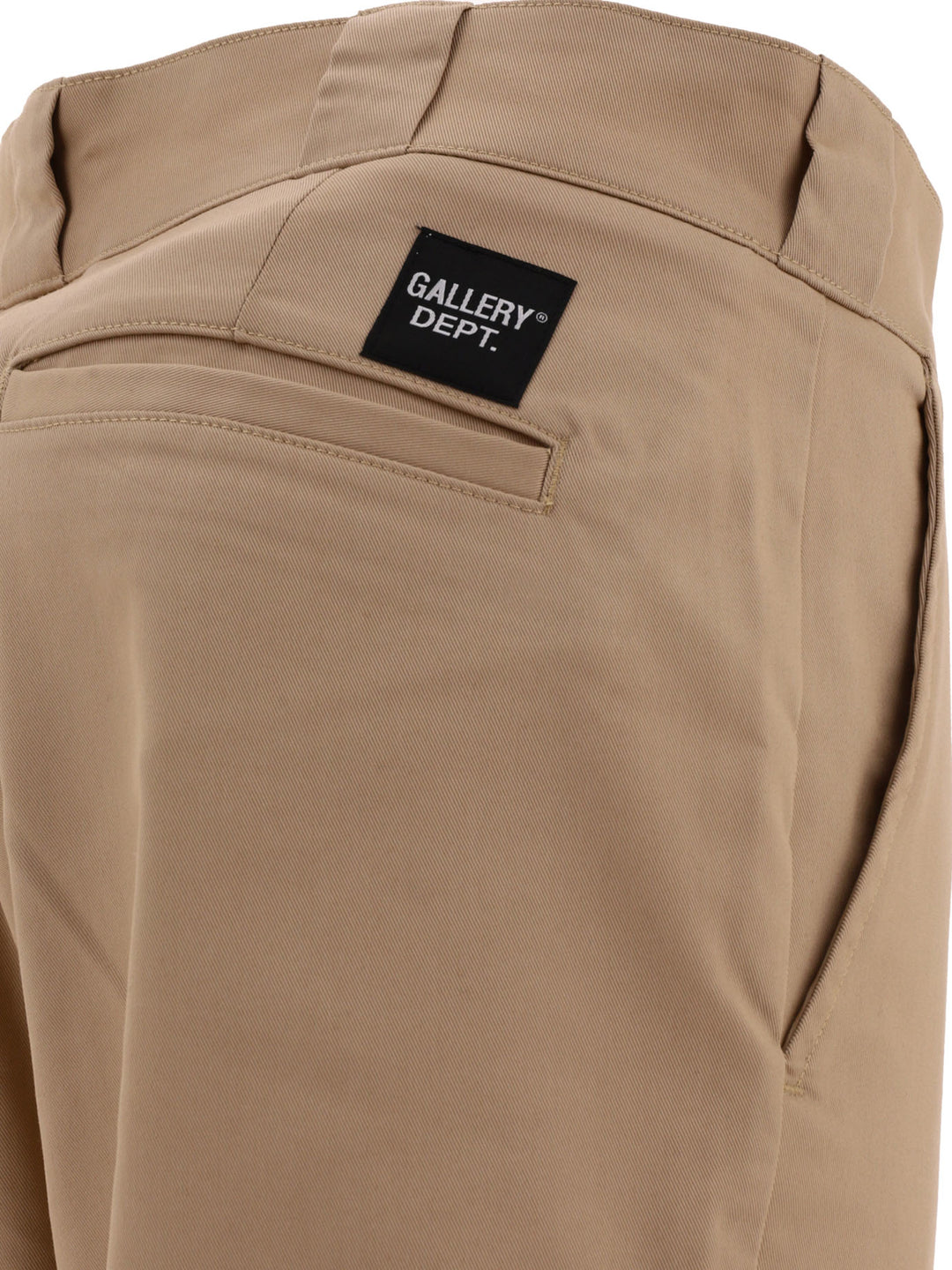 Flared Chino Trousers Beige