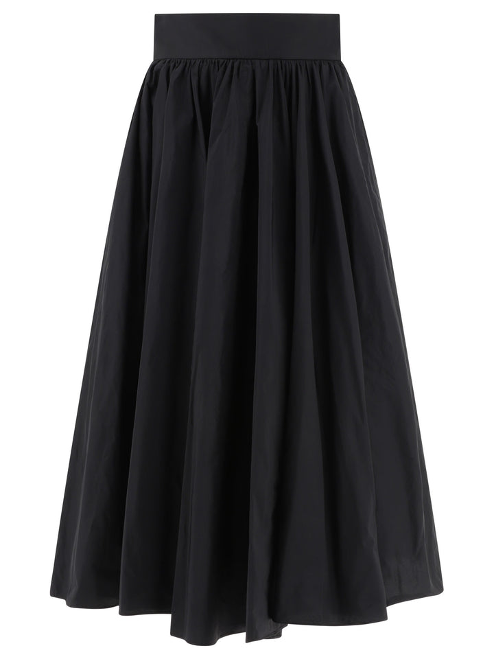 Skirt With Waistband Skirts Black