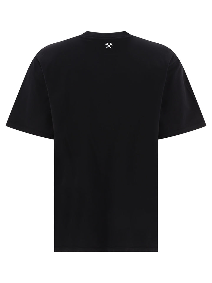 T-Shirt With Logo Print T-Shirts Black