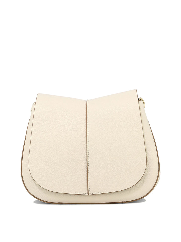 Helena Round Crossbody Bags White