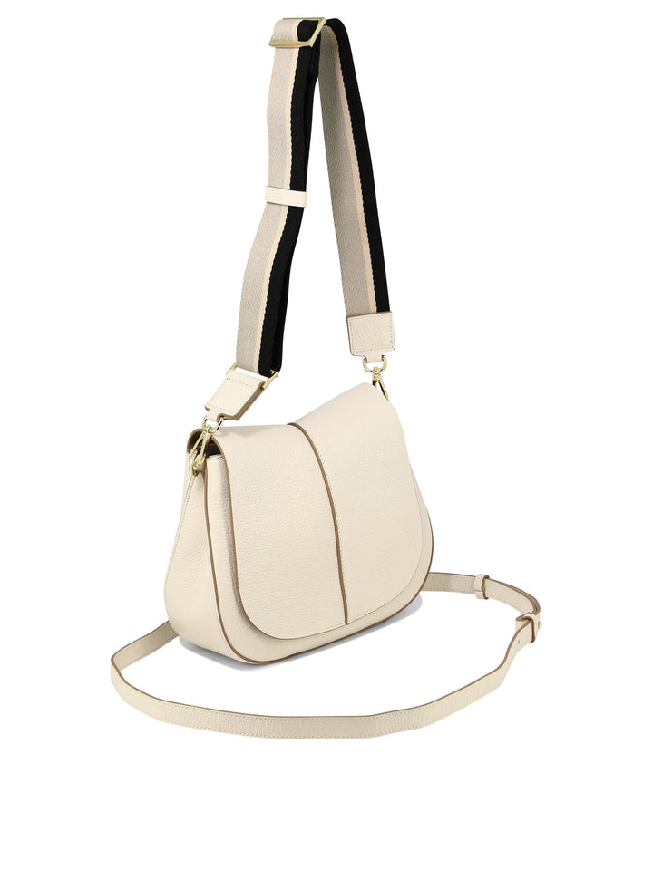 Helena Round Crossbody Bags White