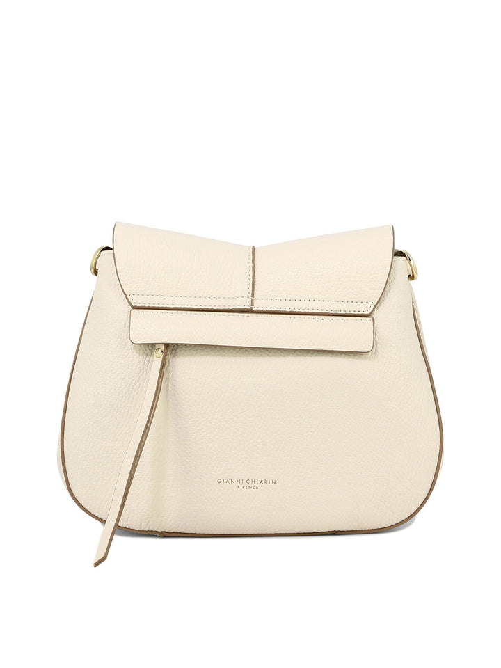 Helena Round Crossbody Bags White