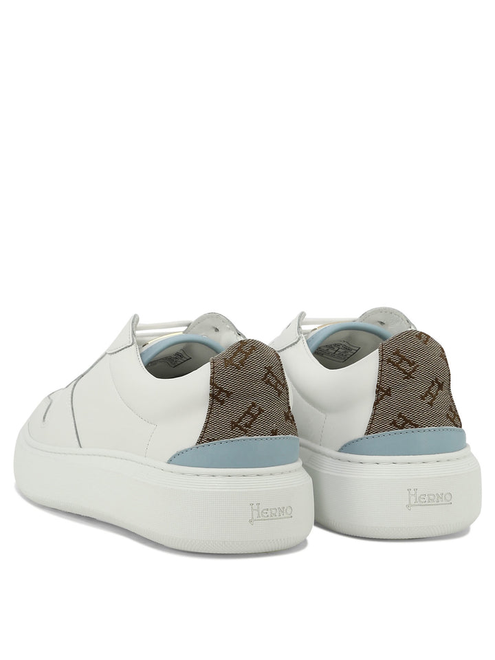 Sneakers With Monogram Sneakers & Slip-On White