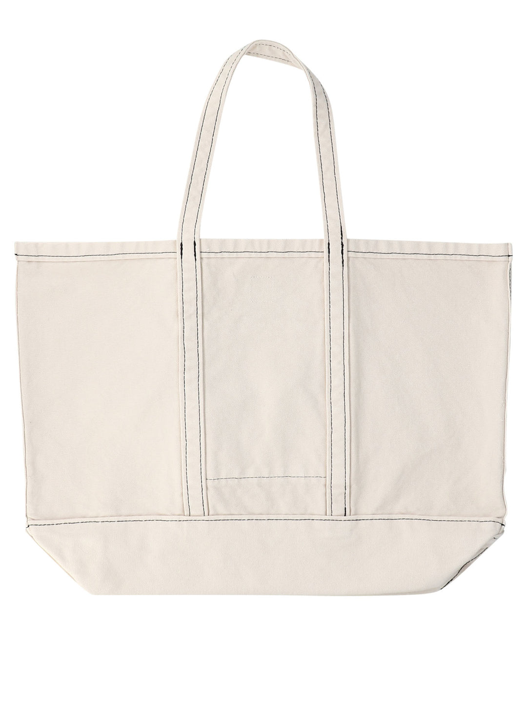 Garment Dyed Tote Bag Shoulder Bags White