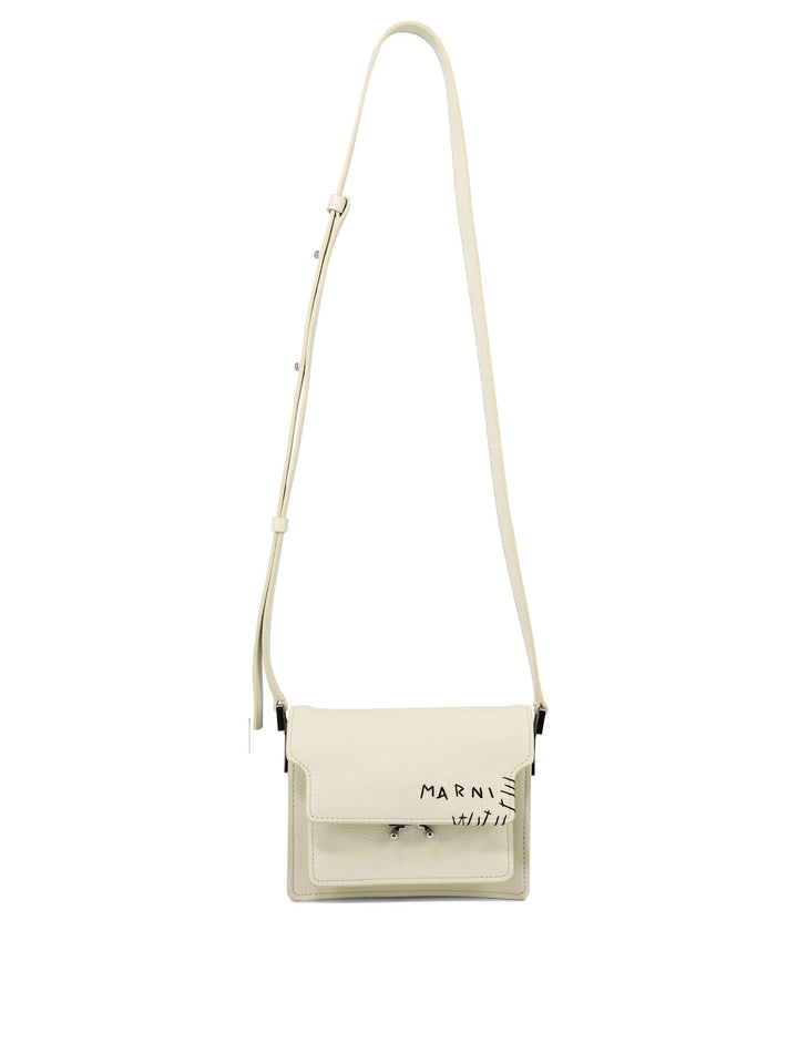 Trunk Crossbody Bags White