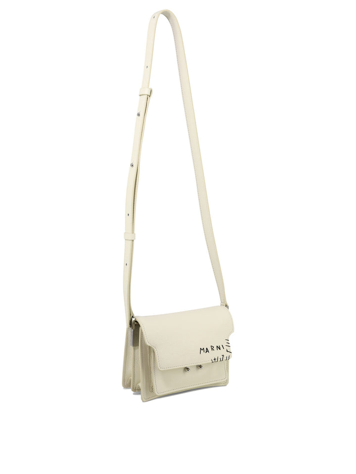 Trunk Crossbody Bags White