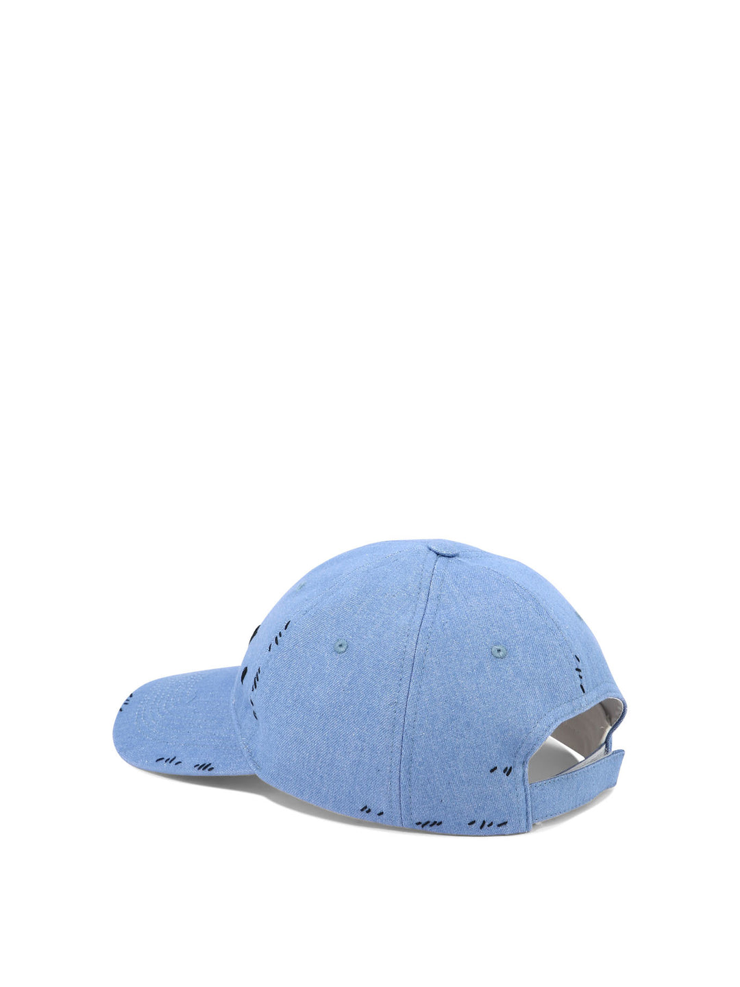 Embroidered Cap Hats Light Blue