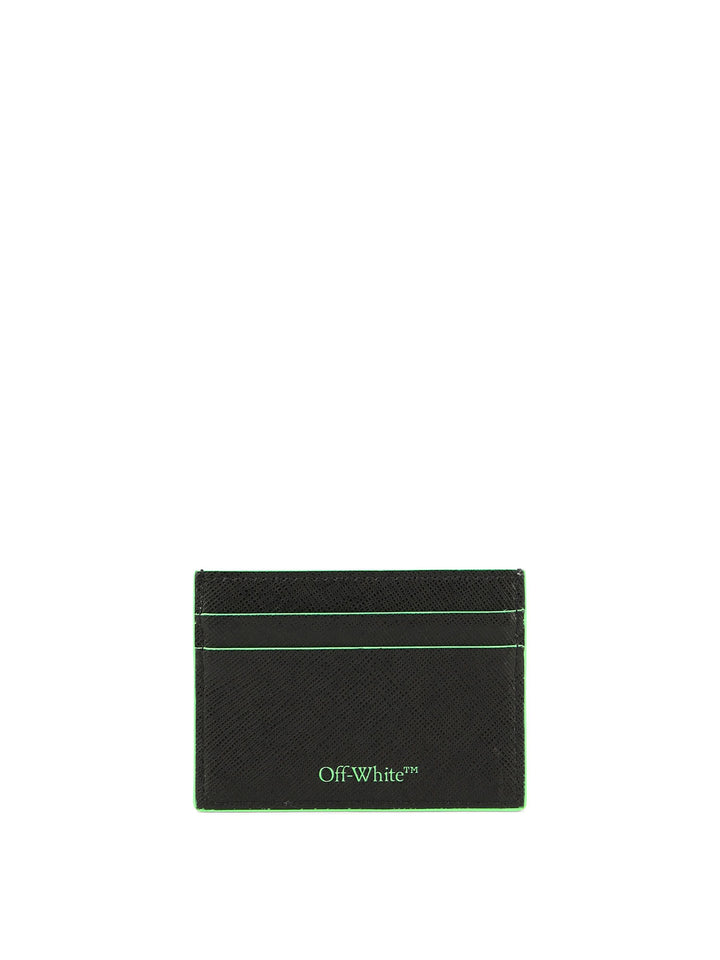 Ow Print Wallets & Card Holders Black