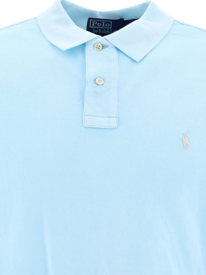 Pony Polo Shirts Light Blue