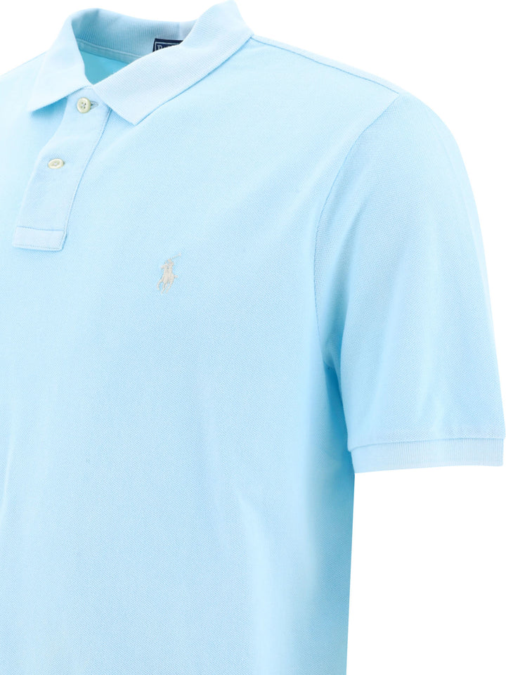 Pony Polo Shirts Light Blue