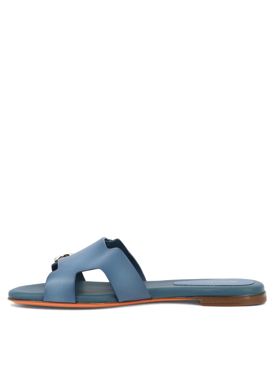 Double Buckle Sandals Light Blue