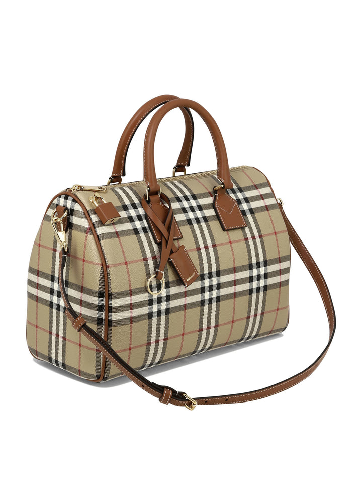 Bowling Medium Handbags Beige