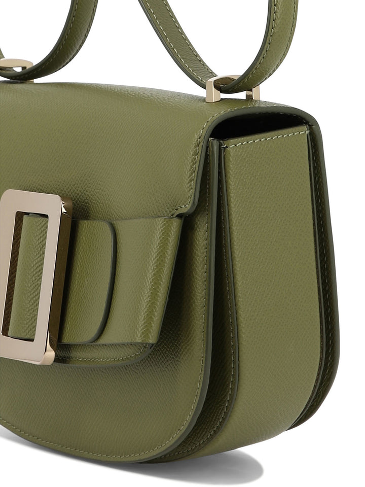 Buckle Saddle Crossbody Bags Green