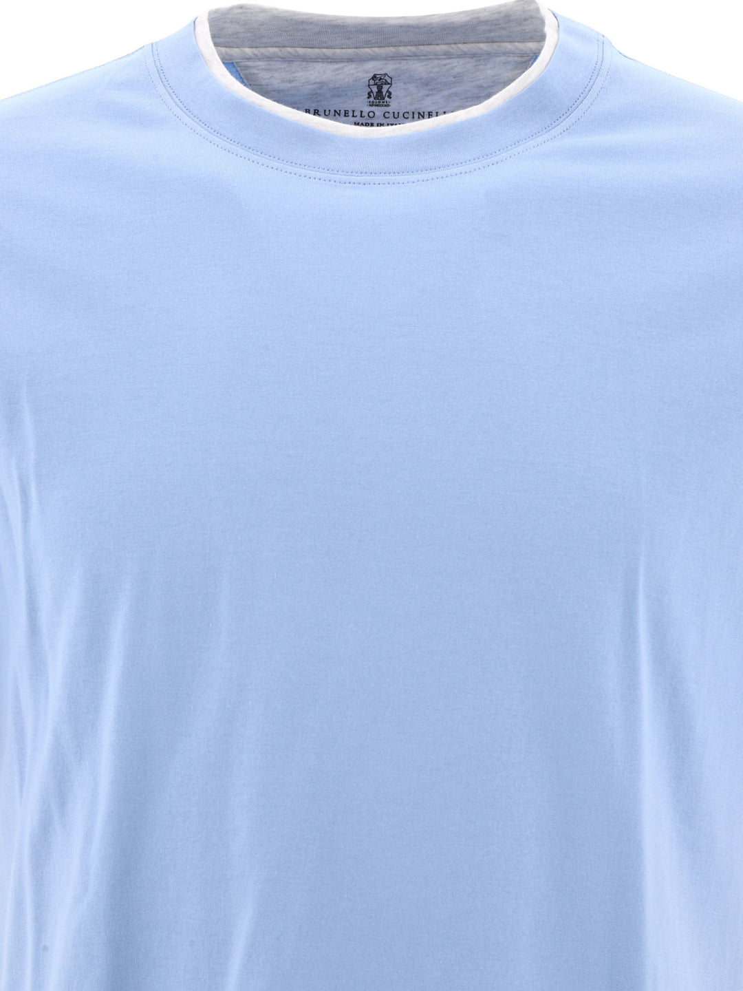 Faux Layering T-Shirts Light Blue