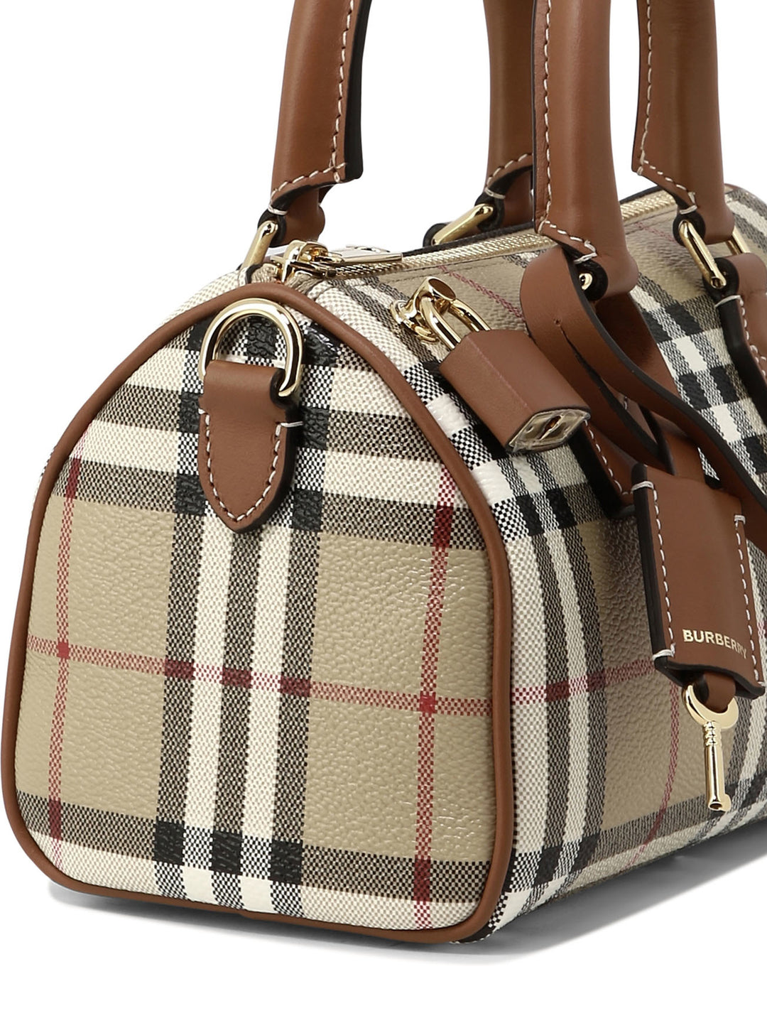 Bowling Mini Handbags Beige