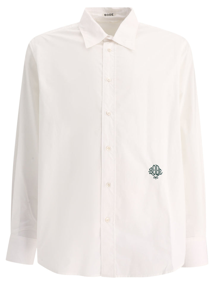 Monogrammed Poplin Shirt Shirts White