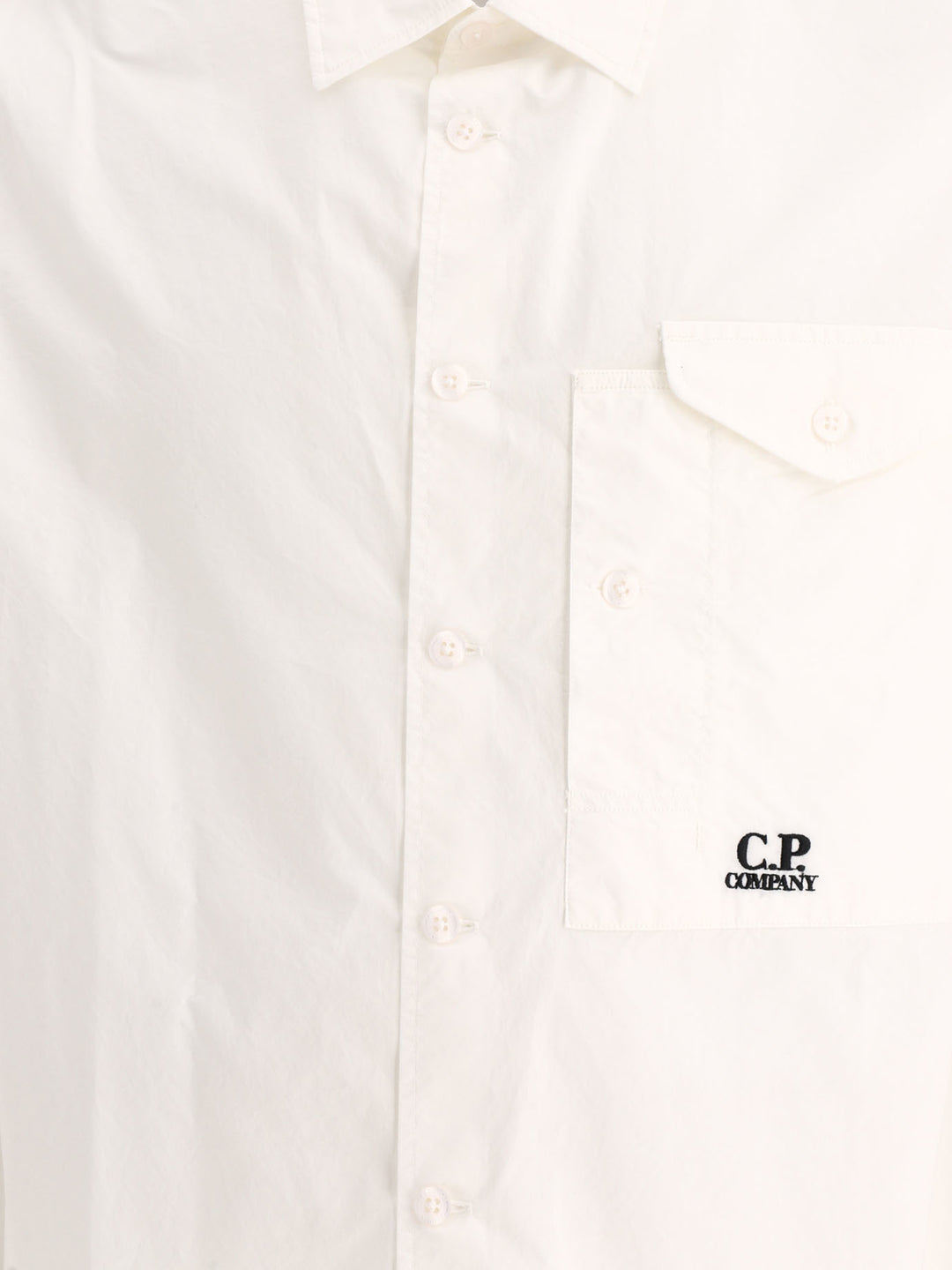 Shirt With Embroidered Logo Shirts White