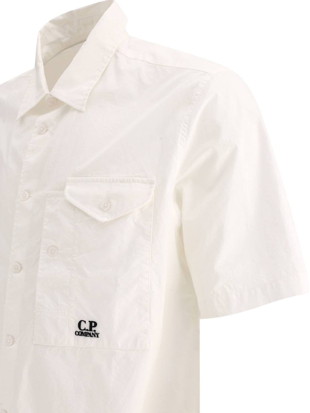 Shirt With Embroidered Logo Shirts White