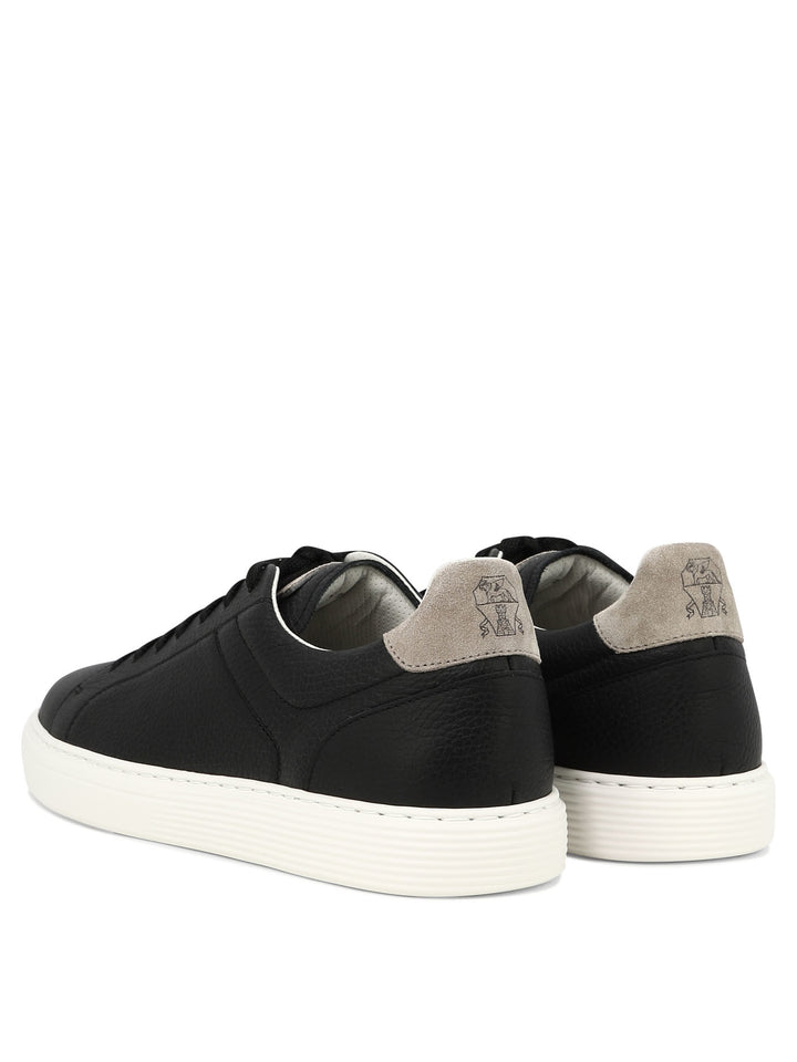 Grained Calfskin Sneakers Sneakers & Slip-On Black