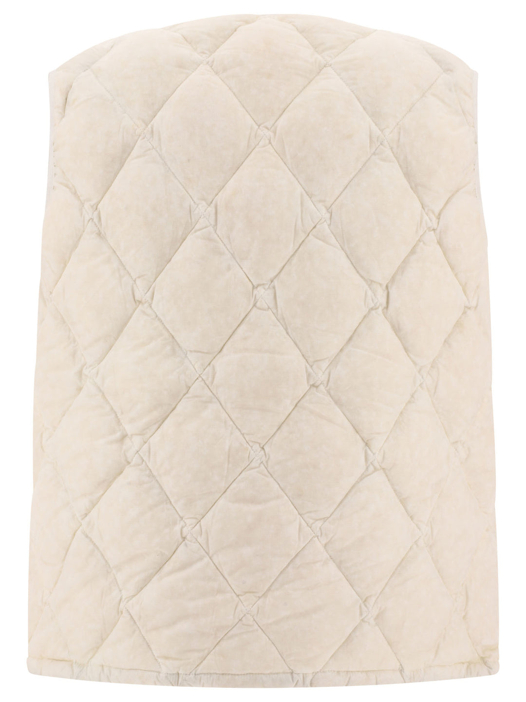 Quilted Down Vest Jackets White