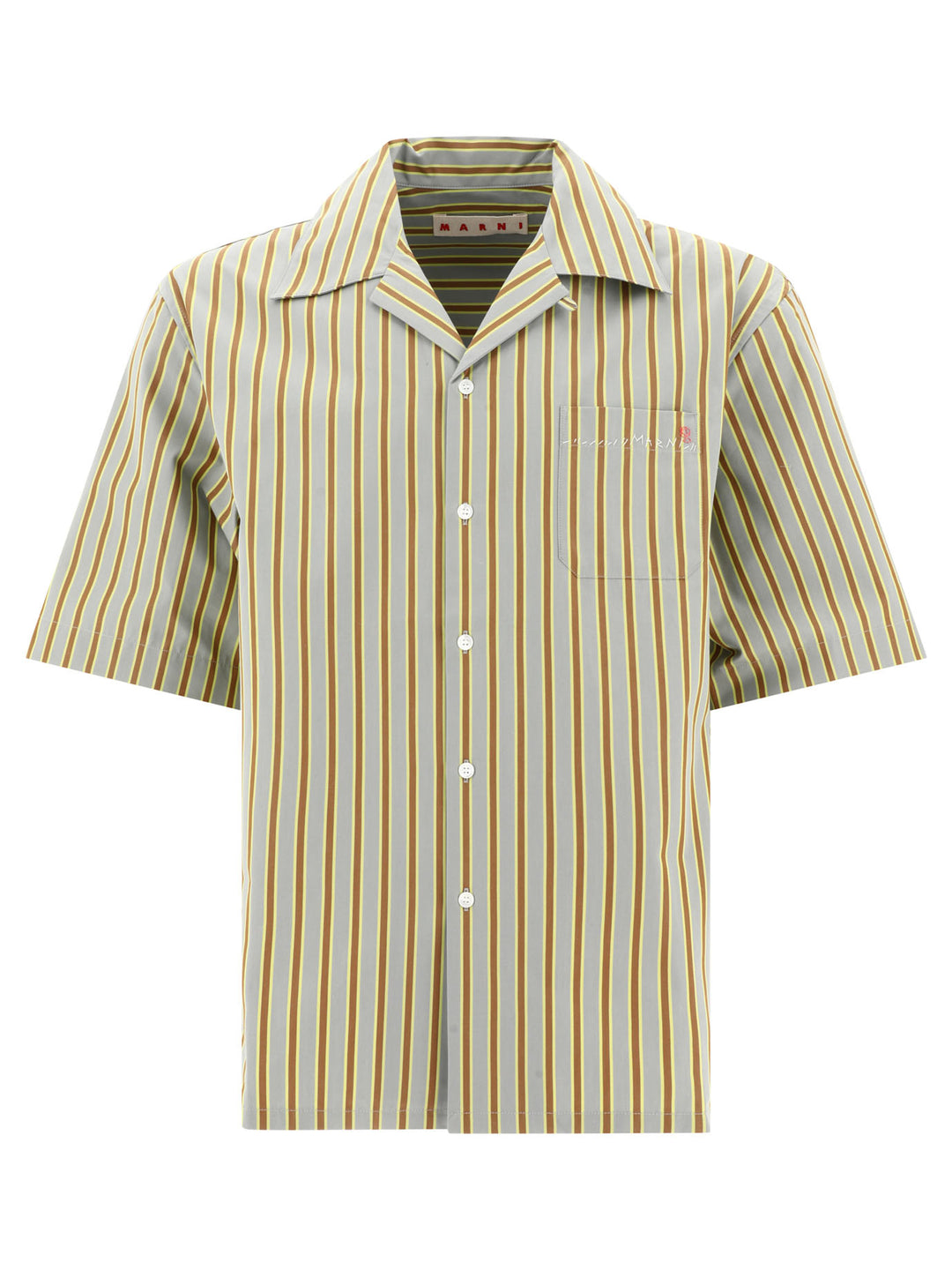 Poplin Striped Shirt Shirts Grey