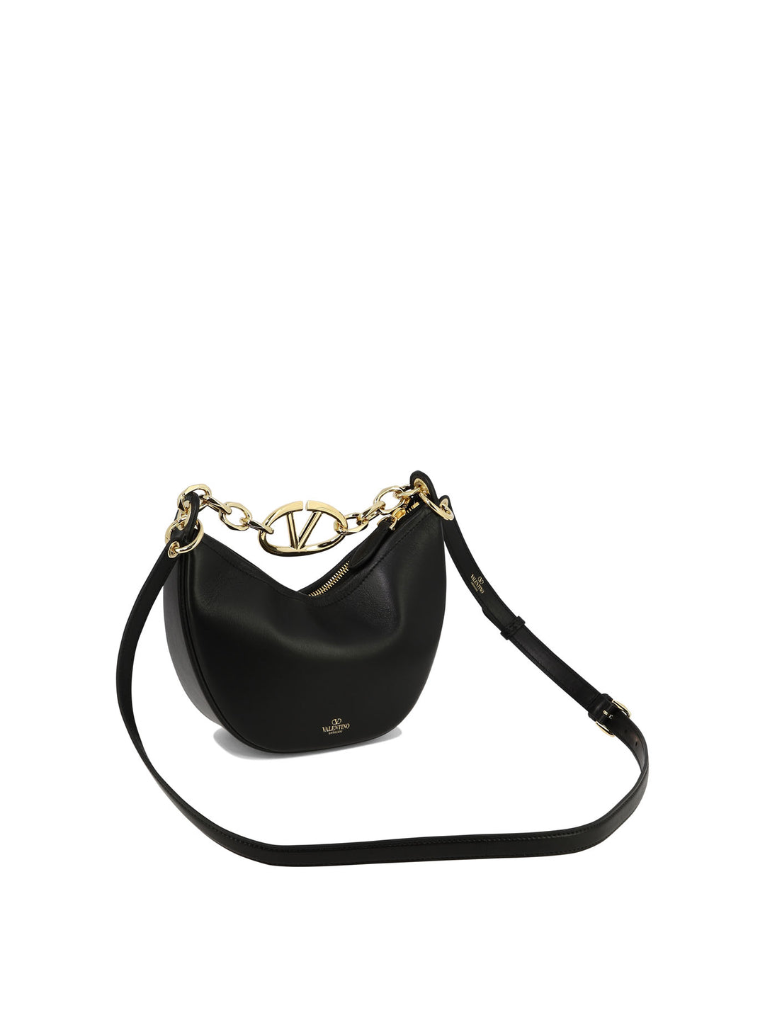 Mini Vlogo Moon Shoulder Bags Black