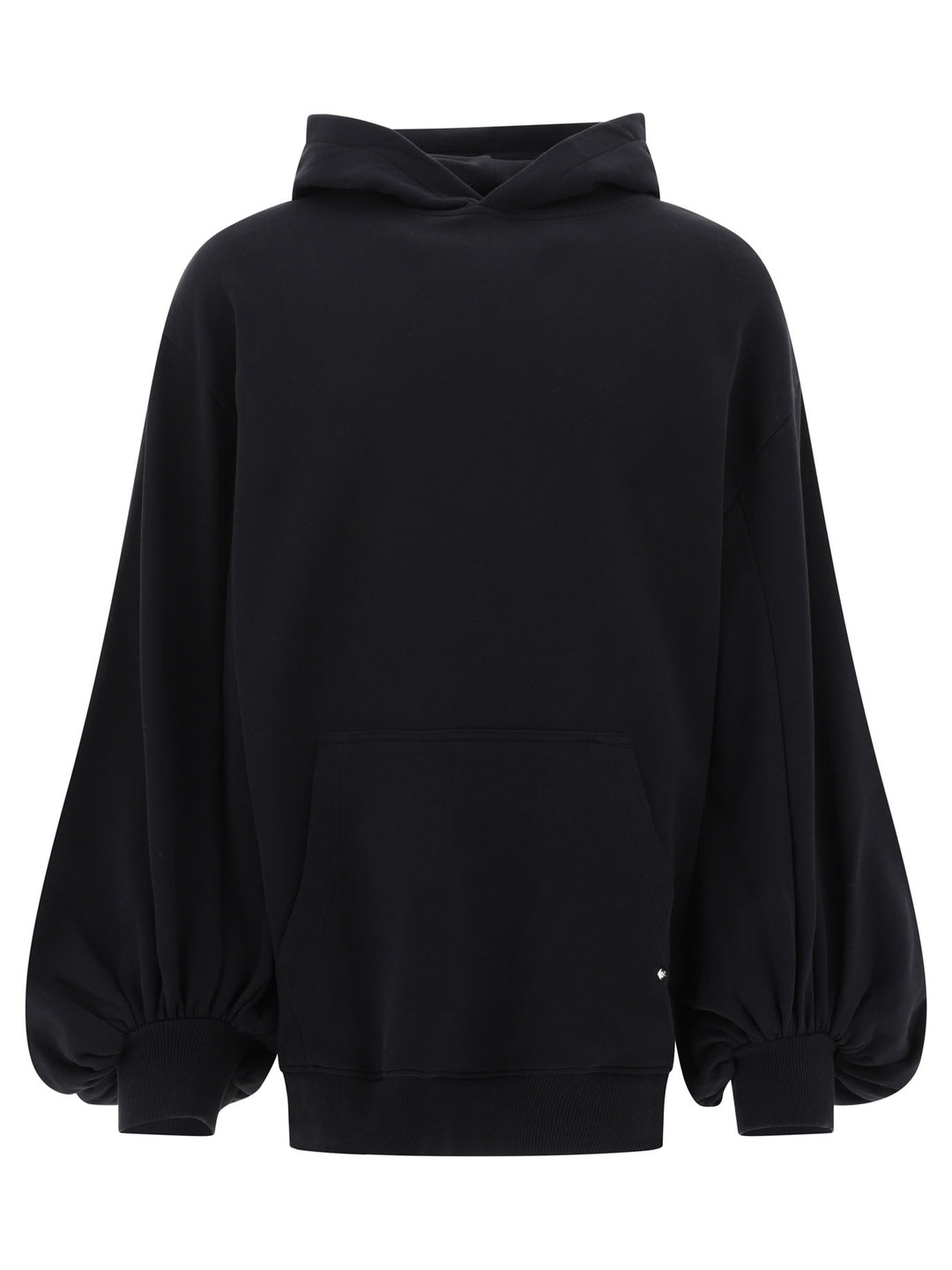 Hoodie With Oversized Sleeves Sweatshirts Black