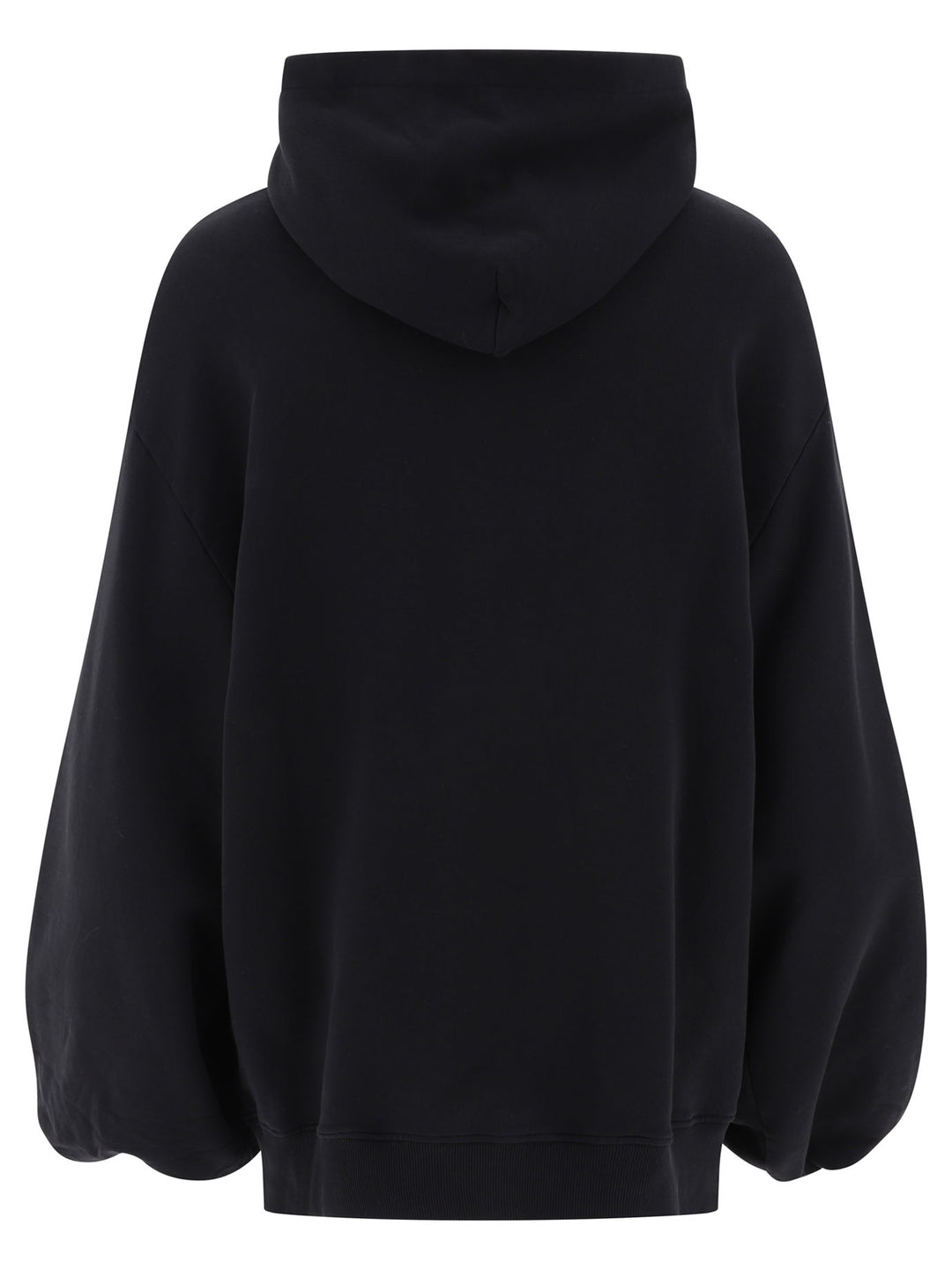 Hoodie With Oversized Sleeves Sweatshirts Black