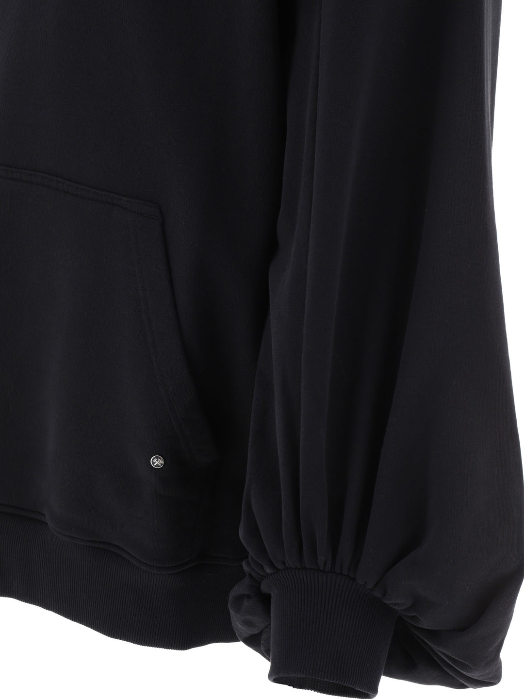 Hoodie With Oversized Sleeves Sweatshirts Black