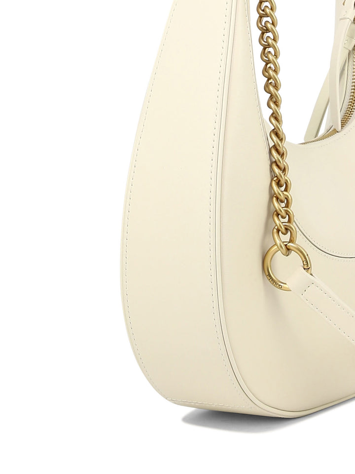 Brioche Hobo Shoulder Bags White