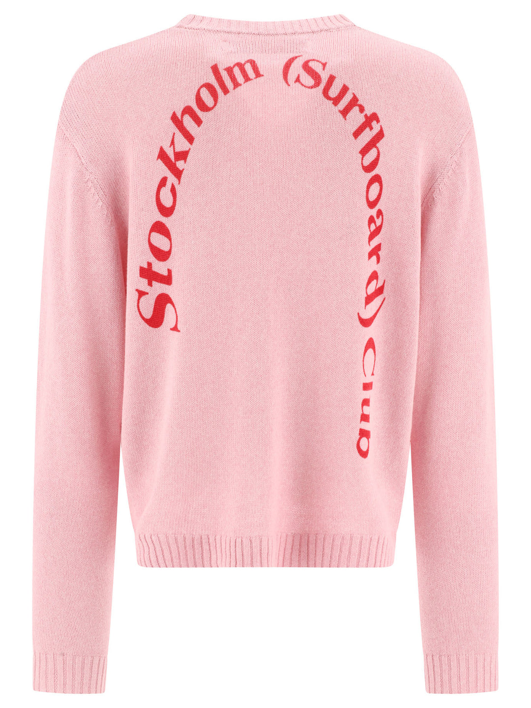 Curved Logo Knitwear Pink