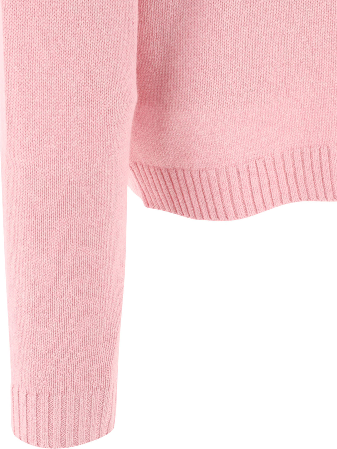 Curved Logo Knitwear Pink