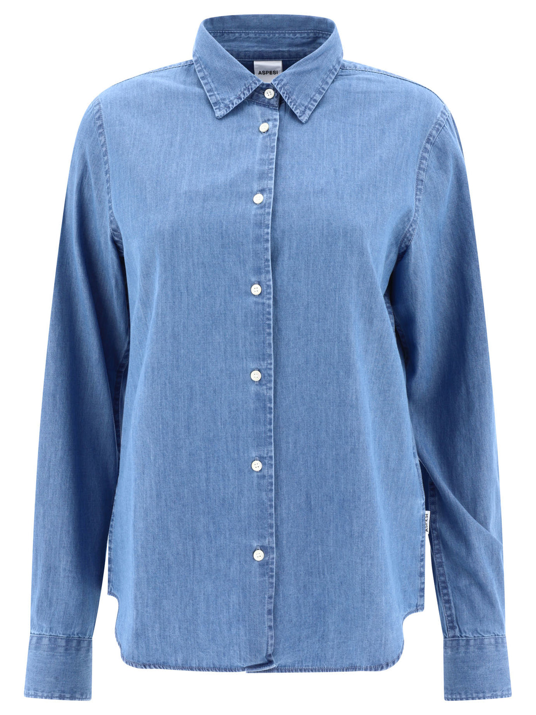 Shirt In Lightweight Denim Shirts Light Blue