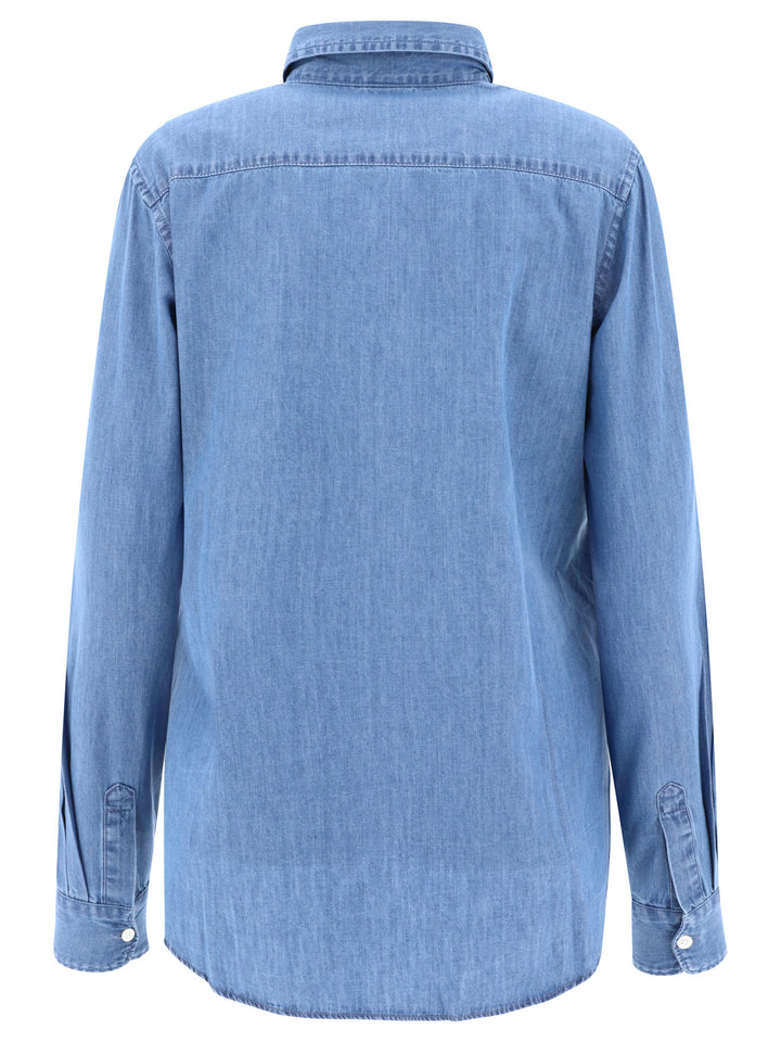 Shirt In Lightweight Denim Shirts Light Blue