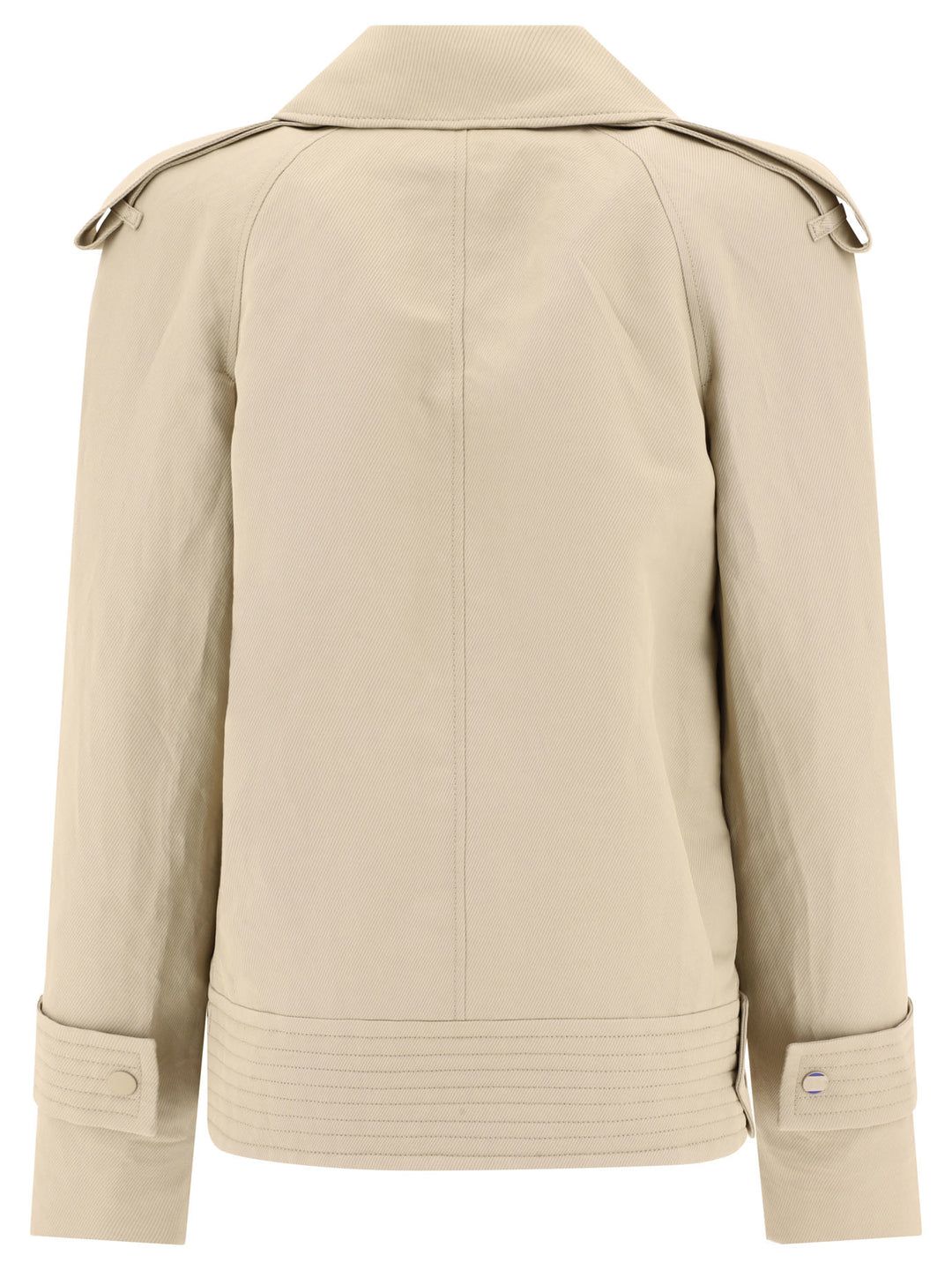 Short Canvas Trench Coat Jackets Beige