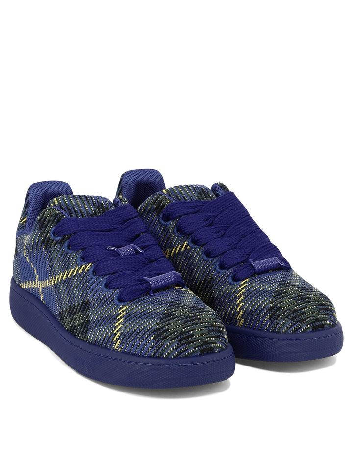 Check Knit Box Sneakers & Slip-On Blue