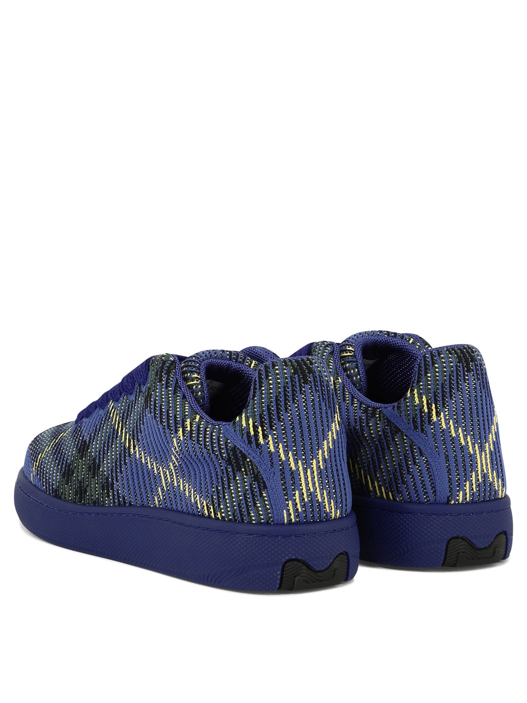 Check Knit Box Sneakers & Slip-On Blue