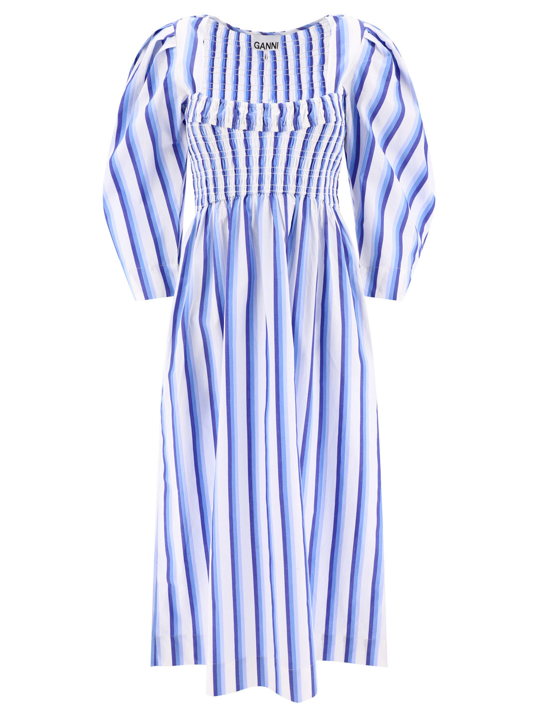 Striped Smock Dress Dresses Light Blue