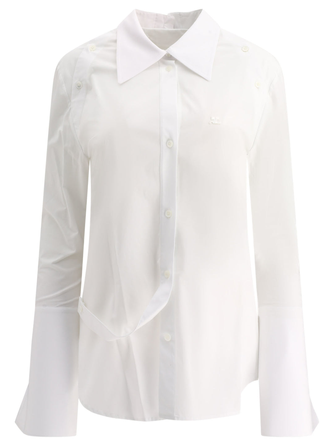 Modular Poplin Shirts White