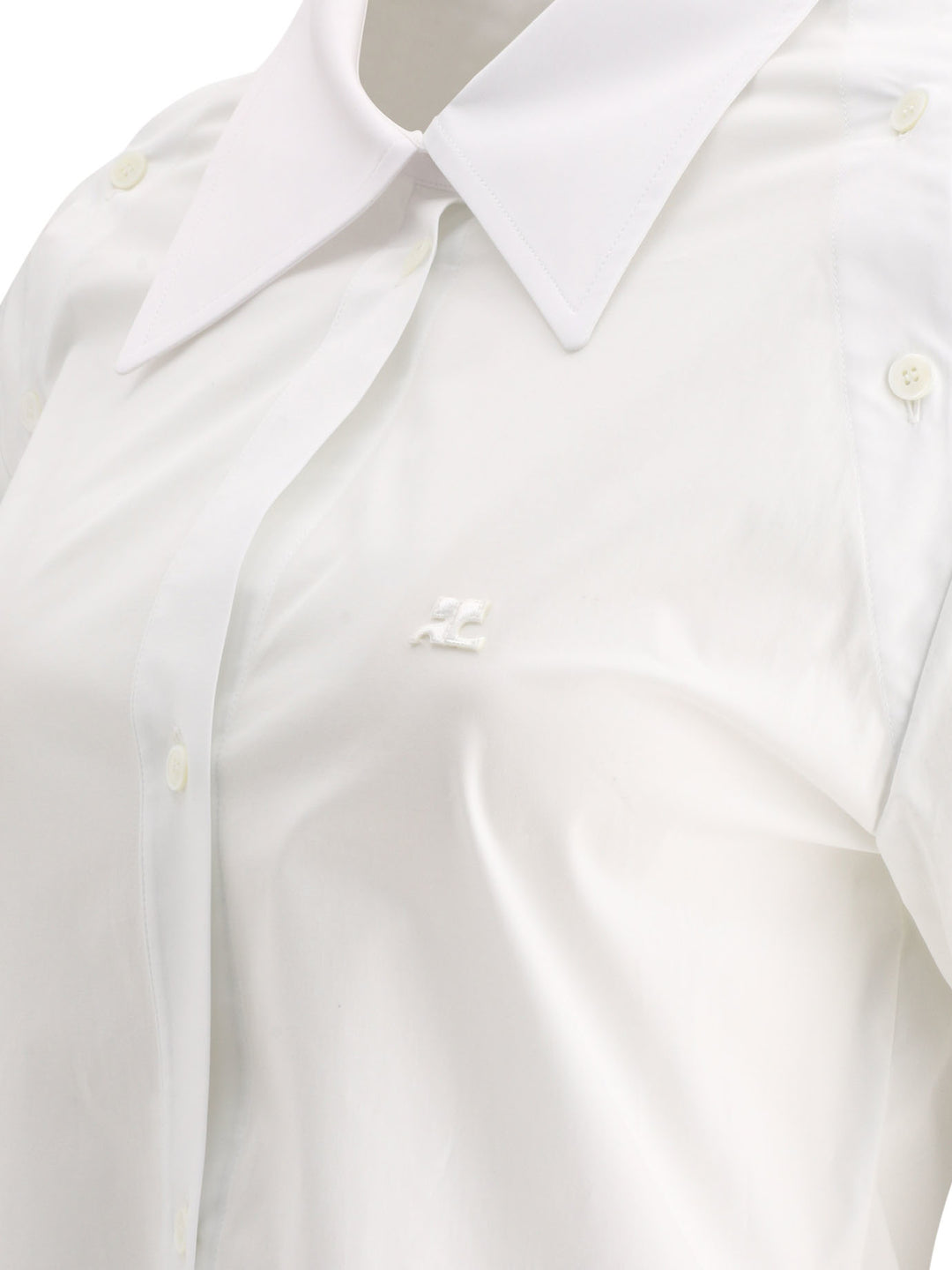 Modular Poplin Shirts White