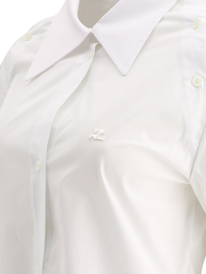 Modular Poplin Shirts White