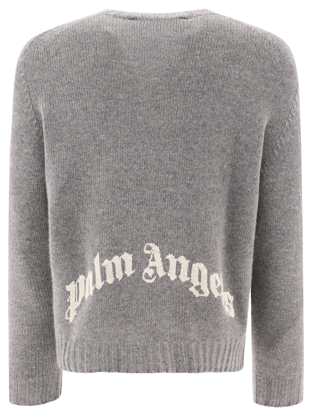 Curved Logo Knitwear Grey