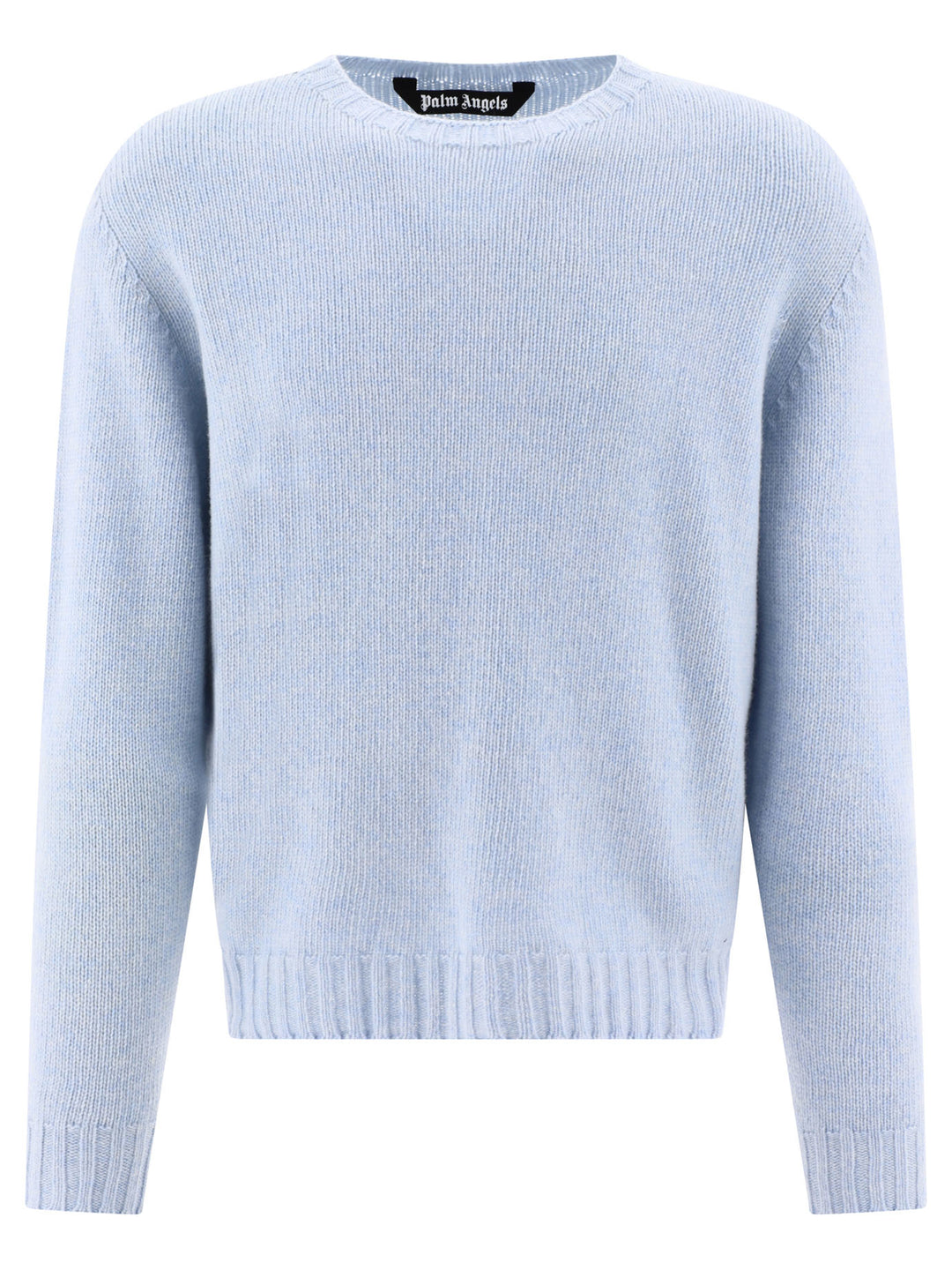 Curved Logo Knitwear Light Blue