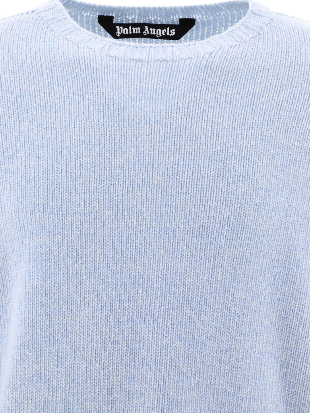 Curved Logo Knitwear Light Blue