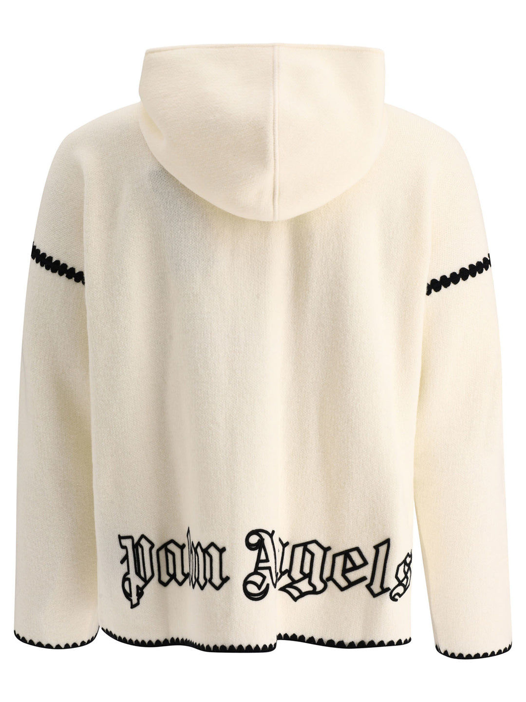 Monogram Zipped Knitwear White