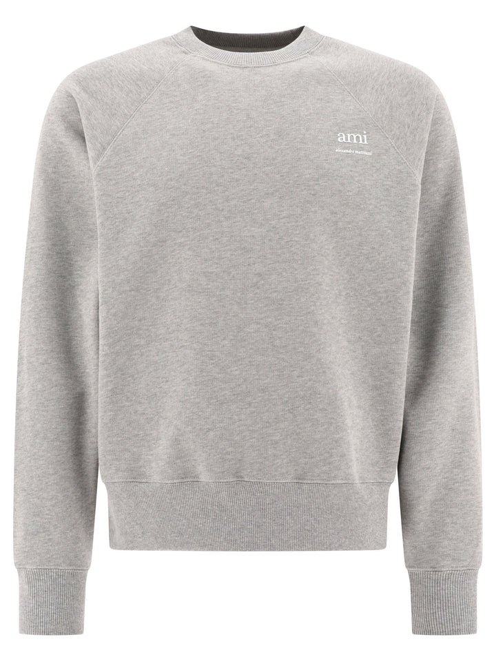 Ami Paris Sweatshirts Grey