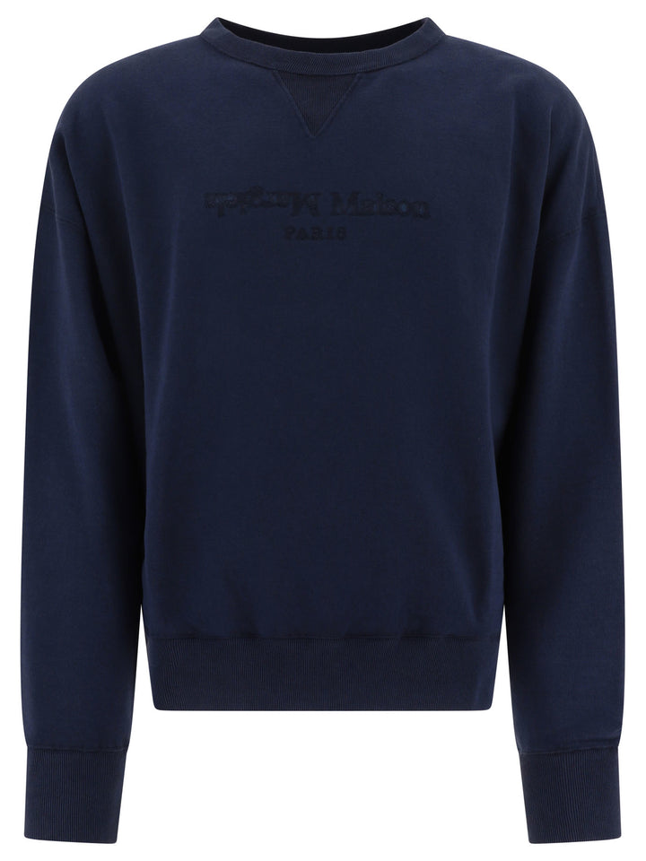 Reverse Logo Sweatshirt Sweatshirts Blue