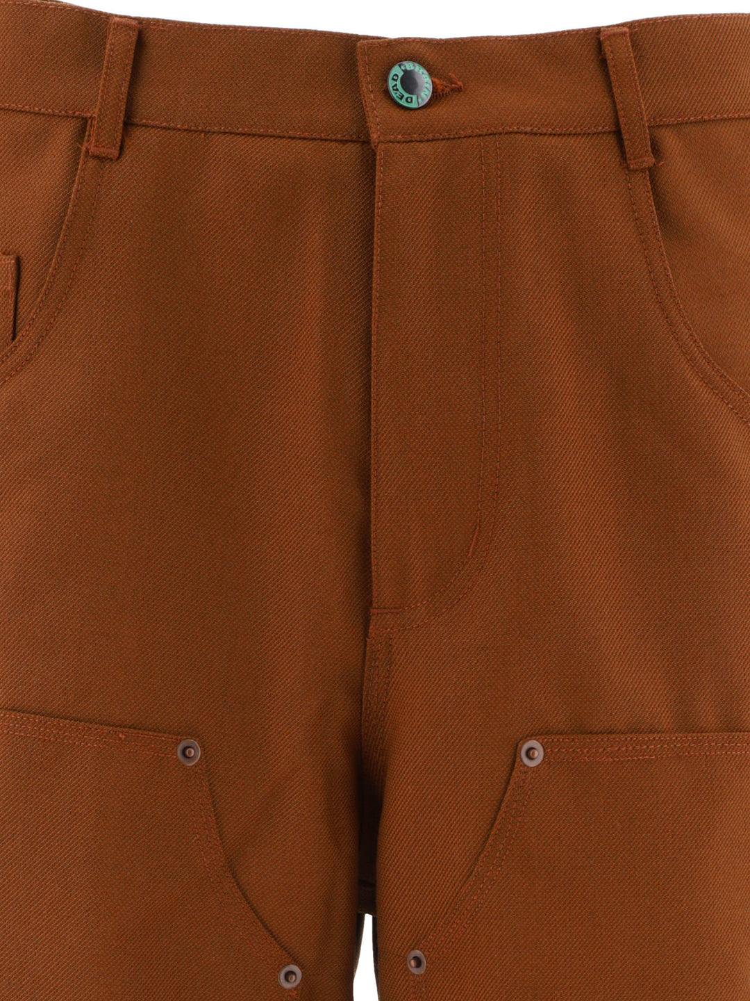 Serge Double Knee Trousers Brown